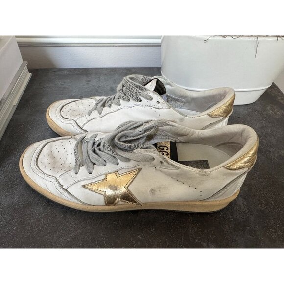 Golden Goose Ballstar 'Milk Gold' Gold Star Size 37 7 - Picture 1 of 9